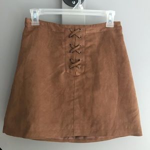 🥀SOLD🥀 Suede Skirt